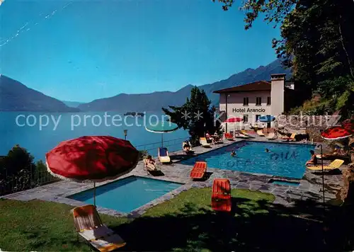AK / Ansichtskarte Ascona Lago Maggiore Hotel Arancio Schwimmbad