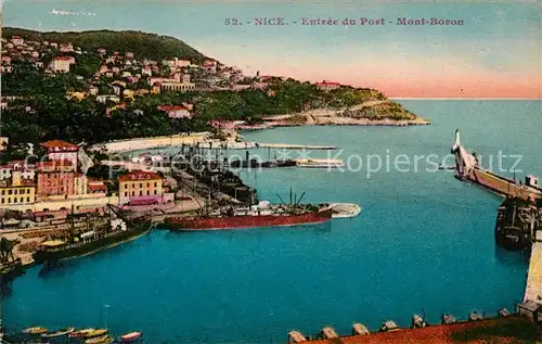 AK / Ansichtskarte Nice Alpes Maritimes Entree du Port Mont Boron Cote d Azur Kat. Nice