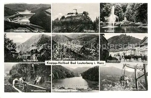 AK / Ansichtskarte Bad Lauterberg Hausberg Damenkapelle St. Bennostift Kurpark Odertalsperre Kat. Bad Lauterberg im Harz