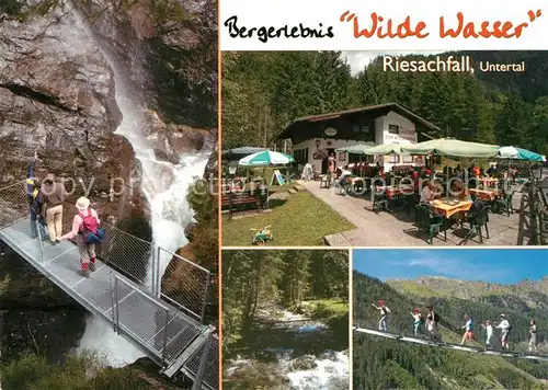 AK / Ansichtskarte Schladming Obersteiermark Gasthaus Riesachfall Bergerlebnis Wilde Wasser Kat. Schladming