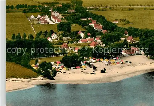 AK / Ansichtskarte Oberhammelwarden Fliegeraufnahme Strandhotel Bahnhofsgaststaette Kat. Elsfleth