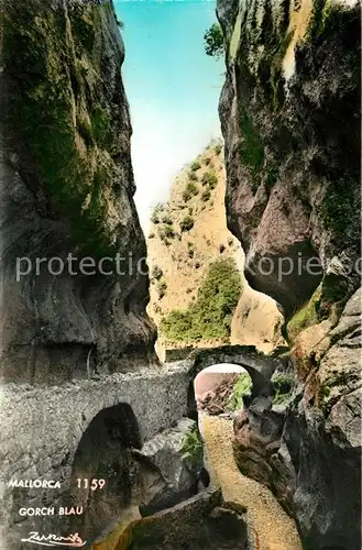 AK / Ansichtskarte Mallorca Gorch Blau Bruecke Schlucht Kat. Spanien