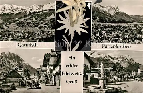 AK / Ansichtskarte Garmisch Partenkirchen Panorama Ortsmotive Kat. Garmisch Partenkirchen