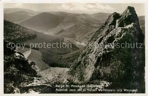 AK / Ansichtskarte Berge Meschede Wallenstein Wennetal 