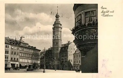 AK / Ansichtskarte Gera Markt mit Rathaus Kat. Gera