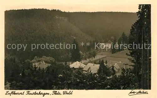 AK / Ansichtskarte Finsterbergen Blick ins Tal Kat. Finsterbergen Thueringer Wald