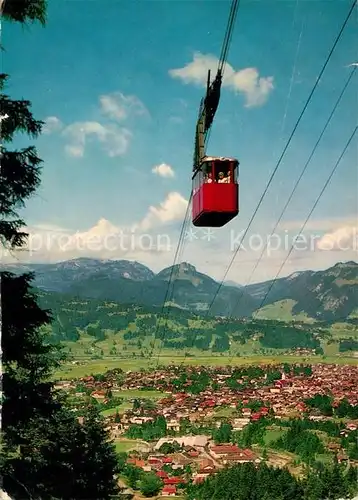 AK / Ansichtskarte Seilbahn Nebelhorn Oberstdorf  Kat. Bahnen