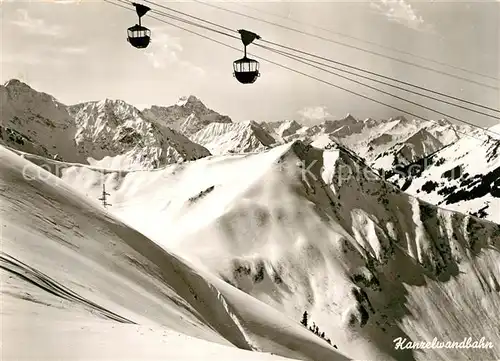 AK / Ansichtskarte Seilbahn Kanzelwand Riezlern Zwoelferkopf Widderstein Piz Segnes  Kat. Bahnen