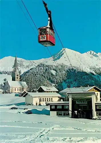 AK / Ansichtskarte Seilbahn Walmendingerhorn Kleinwalsertal Mittelberg Talstation  Kat. Bahnen