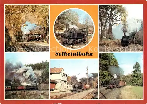 AK / Ansichtskarte Lokomotive Selketalbahn Bahnhof Alexisbad Strassberg Gernrode Kat. Eisenbahn