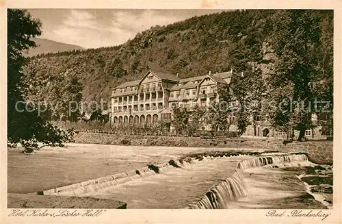 AK / Ansichtskarte Bad Blankenburg Hotel Kurhaus Loesches Hall Kat. Bad Blankenburg