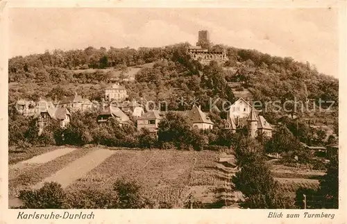 AK / Ansichtskarte Durlach Blick zum Turmberg Kat. Karlsruhe