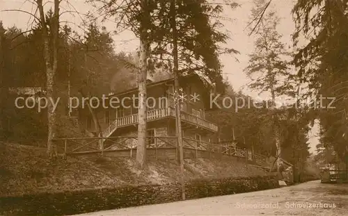 AK / Ansichtskarte Schwarzatal Schweizerhaus Kat. Rudolstadt