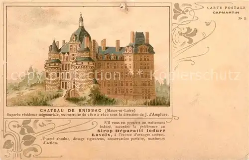 AK / Ansichtskarte Brissac Chateau Illustration Kat. Brissac