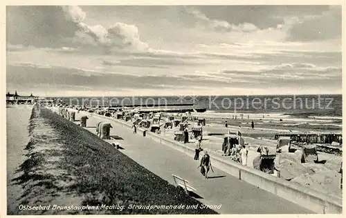 AK / Ansichtskarte Brunshaupten Strandpromenade und Strand Kat. Kuehlungsborn