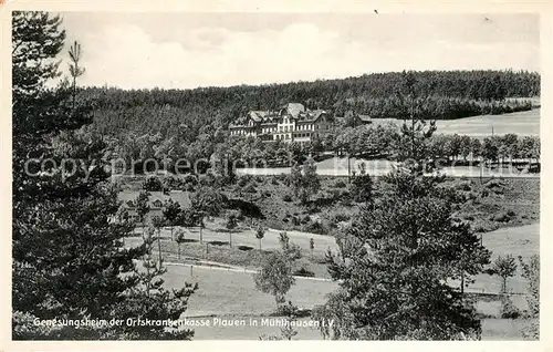 AK / Ansichtskarte Muehlhausen Vogtland Genesungsheim der Ortskrankenkasse Plauen Kat. Bad Elster