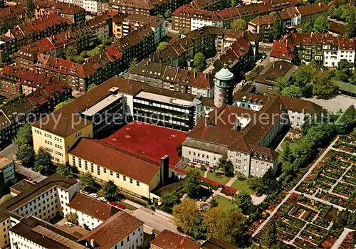 AK / Ansichtskarte Essen Ruhr Fliegeraufnahme Kloster Schule B M V Kat. Essen