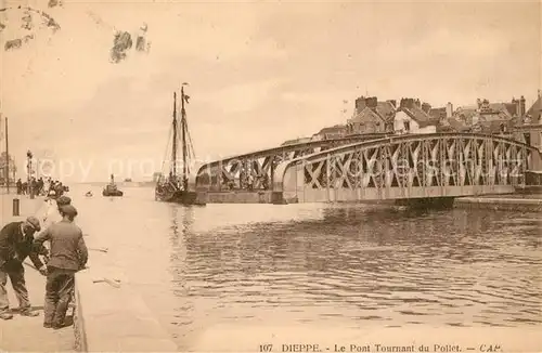 AK / Ansichtskarte Dieppe Seine Maritime Le Pont Tournant du Pollet Kat. Dieppe