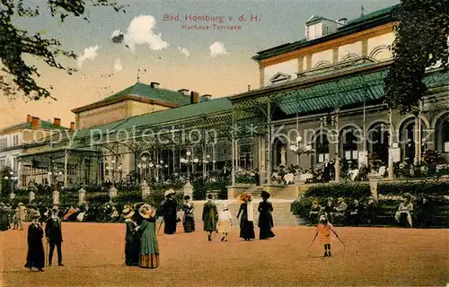 AK / Ansichtskarte Bad Homburg Kurhaus Terrasse Kat. Bad Homburg v.d. Hoehe