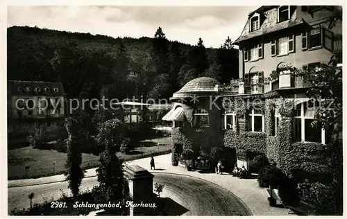 AK / Ansichtskarte Schlangenbad Taunus Kurhaus Kat. Schlangenbad