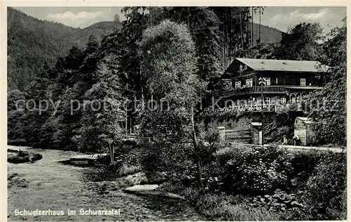 AK / Ansichtskarte Schwarzburg Thueringer Wald Schweizerhaus im Schwarzatal Kat. Schwarzburg