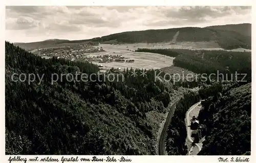 AK / Ansichtskarte Gehlberg mit wildem Geratal vom Hans Kehr Stein Kat. Gehlberg