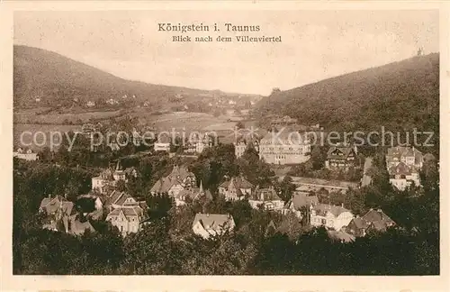 AK / Ansichtskarte Koenigstein Taunus Blick nach dem Villenviertel Kat. Koenigstein im Taunus