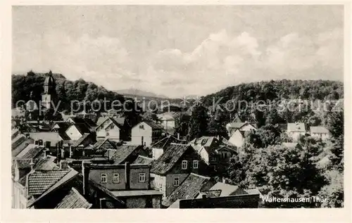 AK / Ansichtskarte Waltershausen Gotha Teilansicht mit Kirche Kat. Waltershausen