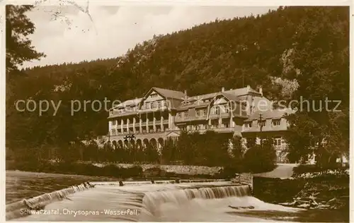 AK / Ansichtskarte Schwarzatal Chrysopras Wasserfall Kat. Rudolstadt