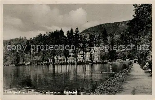 AK / Ansichtskarte Georgenthal Gotha Promenade mit Kurhotel Kat. Georgenthal