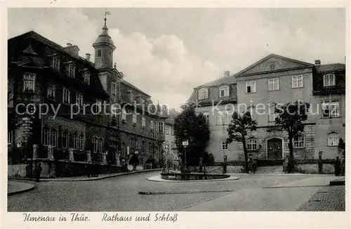 AK / Ansichtskarte Ilmenau Thueringen Rathaus und Schloss Kat. Ilmenau