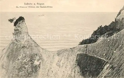 AK / Ansichtskarte Sassnitz Ostseebad Ruegen Gr Wissower Klinken Hauben Klinke Kat. Sassnitz