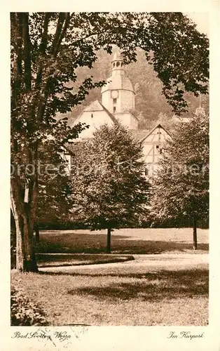 AK / Ansichtskarte Bad Sooden Allendorf Kurpark Kat. Bad Sooden Allendorf