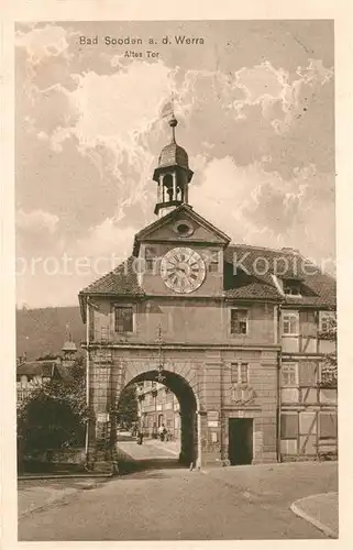 AK / Ansichtskarte Bad Sooden Allendorf Altes Tor Kat. Bad Sooden Allendorf