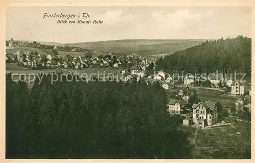 AK / Ansichtskarte Finsterbergen Panorama Blick von Knaufs Ruhe Kat. Finsterbergen Thueringer Wald