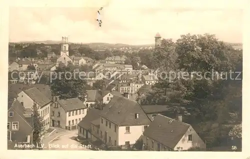 AK / Ansichtskarte Auerbach Vogtland Stadtblick Kat. Auerbach