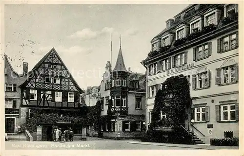 AK / Ansichtskarte Bad Kissingen Partie am Markt Kat. Bad Kissingen