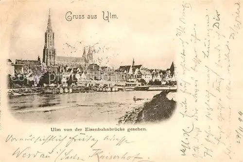 AK / Ansichtskarte Ulm Donau Ulmer Muenster Donaupartie Kat. Ulm