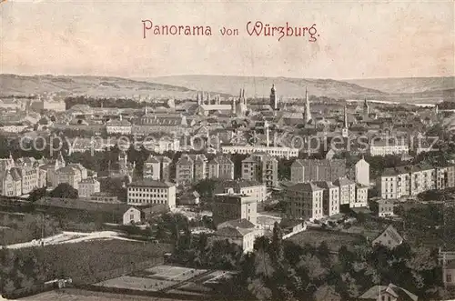 AK / Ansichtskarte Wuerzburg Stadtblick Kat. Wuerzburg