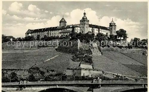 AK / Ansichtskarte Wuerzburg Festung Marienberg Kat. Wuerzburg