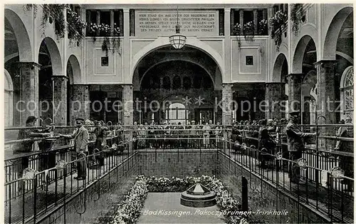 AK / Ansichtskarte Bad Kissingen Rakoczybrunnen Trinkhalle Kat. Bad Kissingen