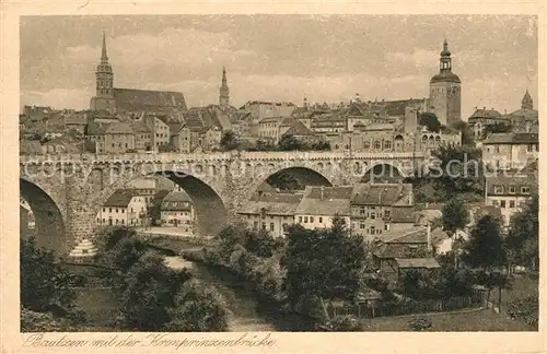 AK / Ansichtskarte Bautzen mit Kronprinzenbruecke Kat. Bautzen