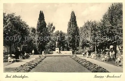 AK / Ansichtskarte Bad Woerishofen Kneipp Denkmal Kat. Bad Woerishofen