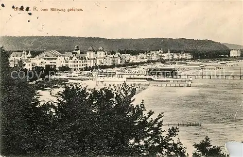 AK / Ansichtskarte Binz Ruegen Blick vom Blitzweg auf Strand Kat. Binz