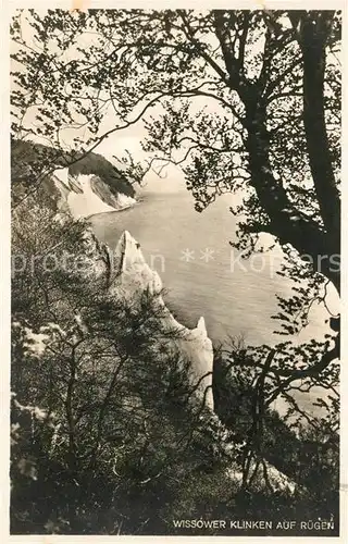 AK / Ansichtskarte Wissower Klinken Kreidefelsen Kat. Sassnitz