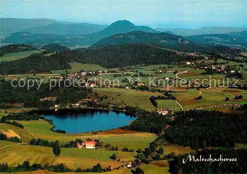 AK / Ansichtskarte Maltschachersee Fliegeraufnahme Kat. Feldkirchen in Kaernten