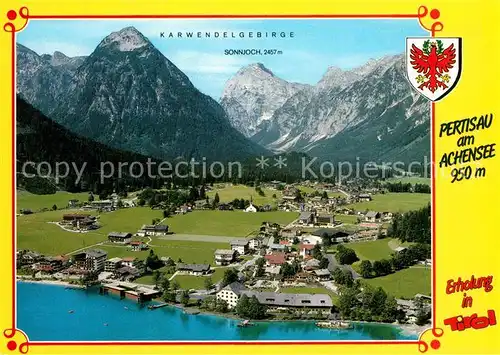 AK / Ansichtskarte Pertisau Achensee Fliegeraufnahme Karwendelgebirge Sonnjoch Kat. Eben am Achensee