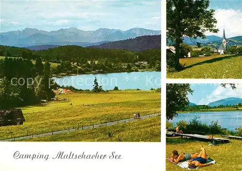 AK / Ansichtskarte Maltschachersee Campingplatz Karawanken Kat. Feldkirchen in Kaernten