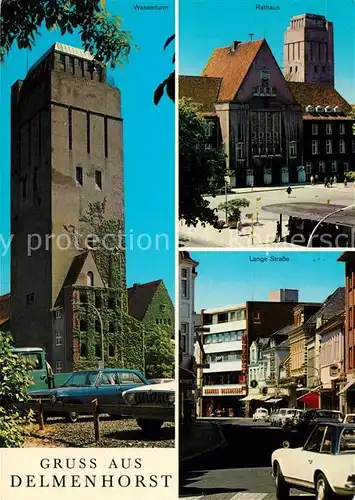 AK / Ansichtskarte Delmenhorst Wasserturm Rathaus Lange Strasse Kat. Delmenhorst