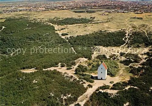 AK / Ansichtskarte Skagen Fliegeraufnahme von der versandeten Kirche Kat. Daenemark